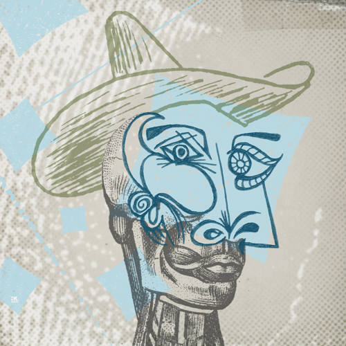 Cubist Cowboy by H. Michael Karshis