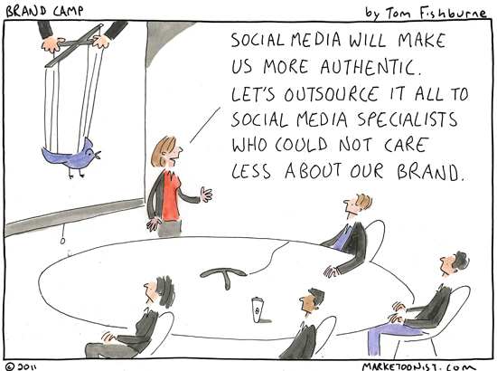 Outsourcing social media by Tom Fishburne
