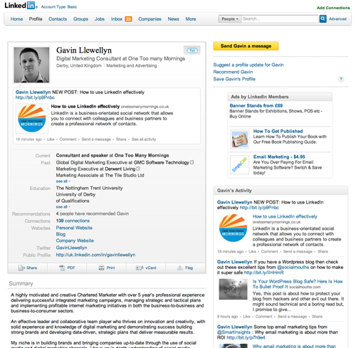 Gavin Llewellyn on LinkedIn