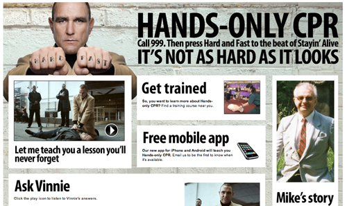 Hands-only CPR by the British Heart Foundation
