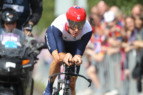 Bradley Wiggins at the Road Cycling Time Trial by The Department for Culture, Media and Sport 