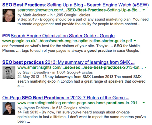 Search result for 'seo best practices'
